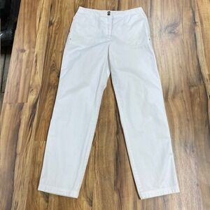 Lauren Ralph Lauren White Cotton Marine Supply‎ Company Pants Size 8